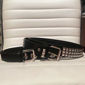 NWOT Bundle of Two Grunge Studded Belts Goth Emo 90s